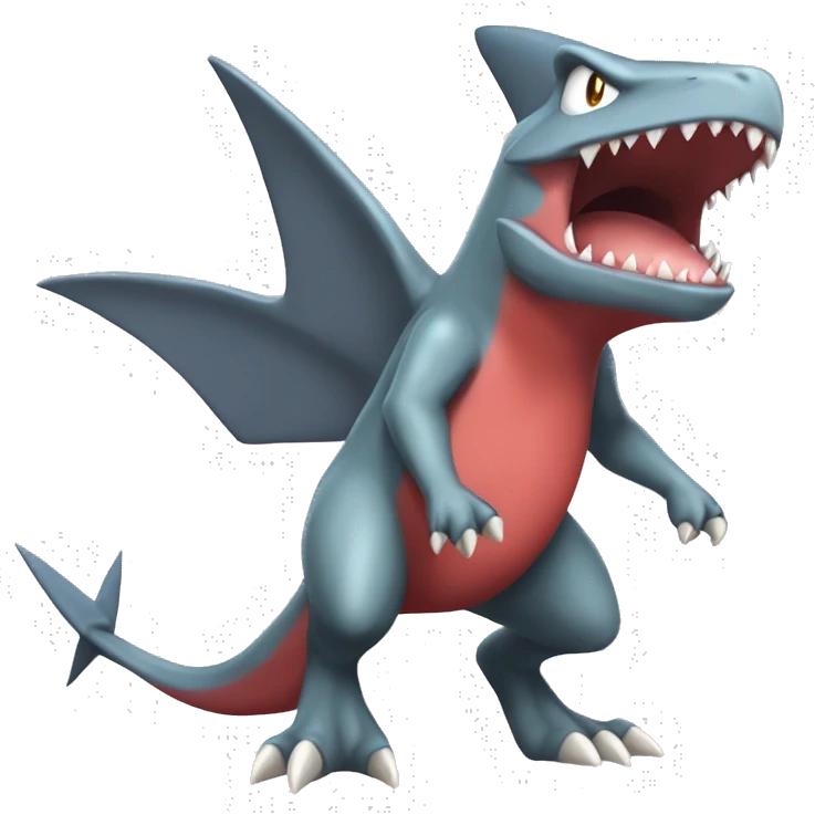 Sharpedo-Charmeleon-Gible-Larvitar-Fakémon Full Body emoji