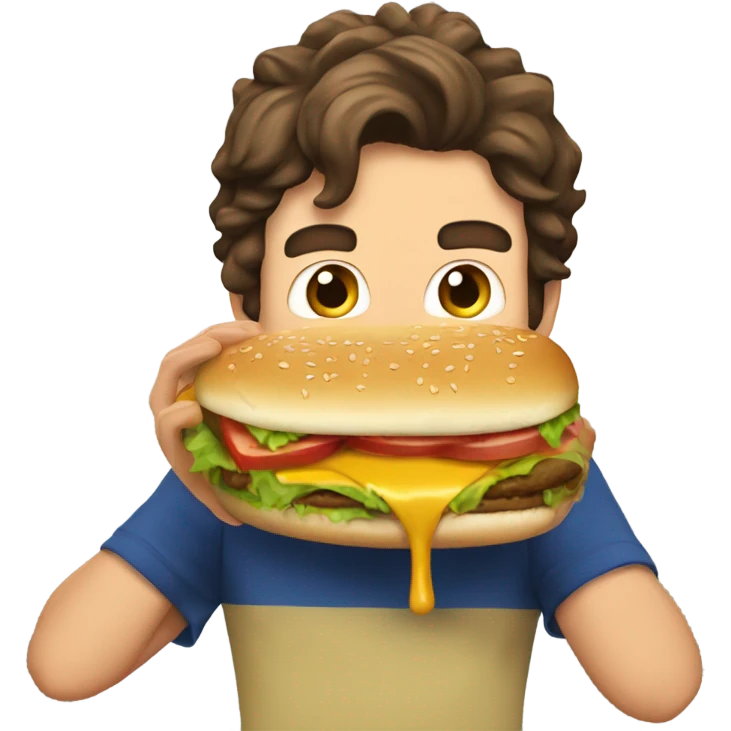 Matt Sturniolo eating a burger  emoji