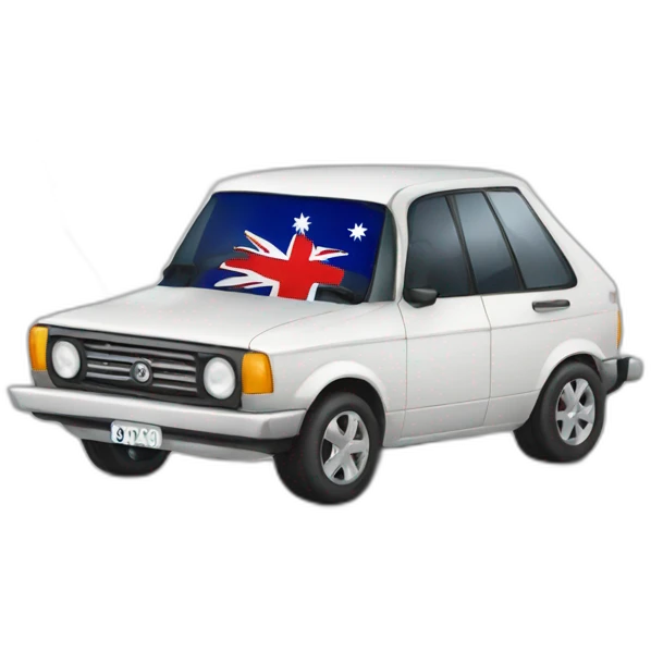 Australian flag car emoji