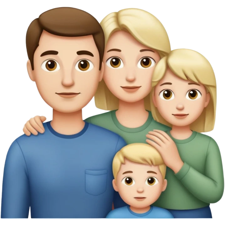 dad, mom and 2 sons emoji