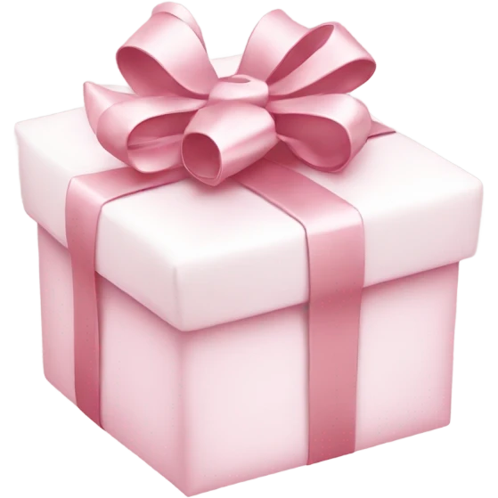 Light pink Christmas gifts under a white Christmas tree  emoji