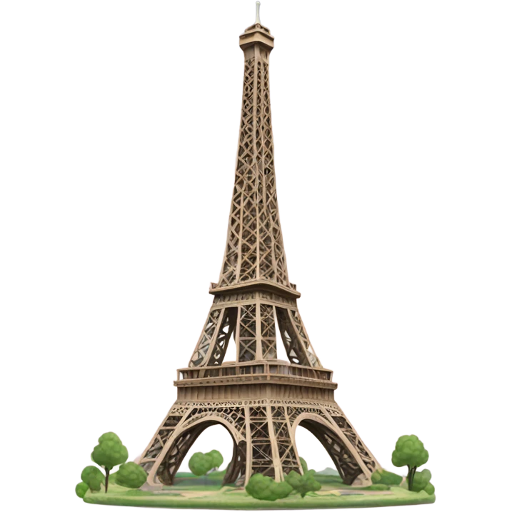 Make a upside down Eiffel Tower  emoji