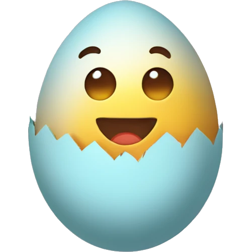 Easter funny egg emoji
