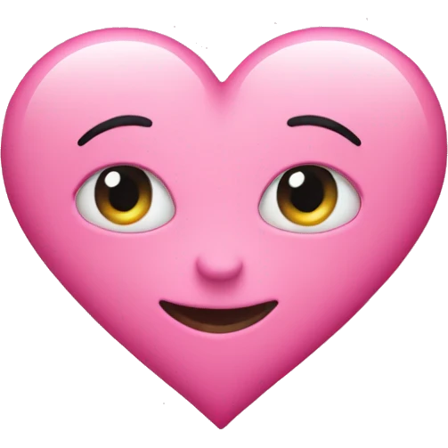 Pink heart  emoji