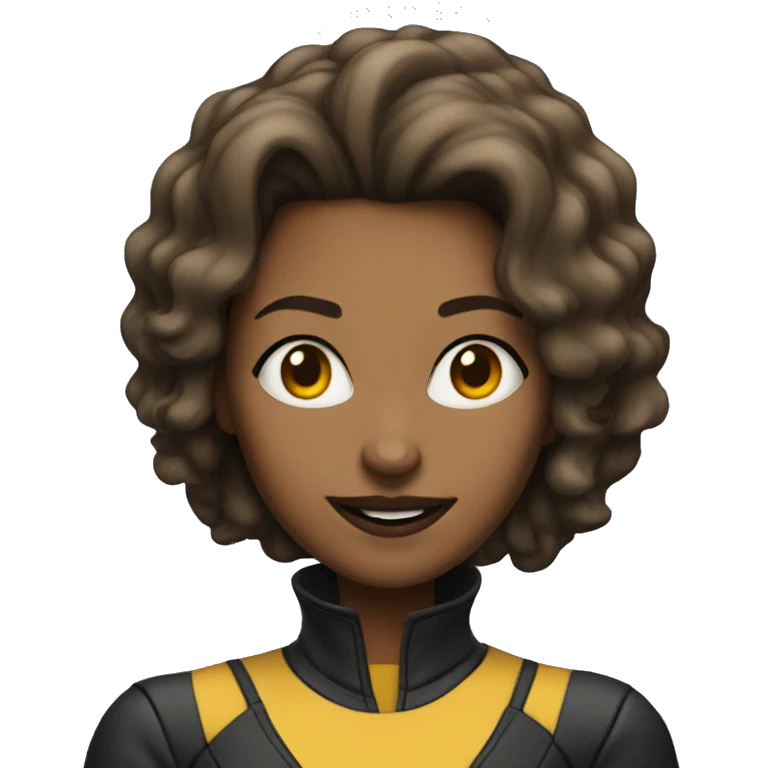 Woman named Ashley who is in the X-Men emoji