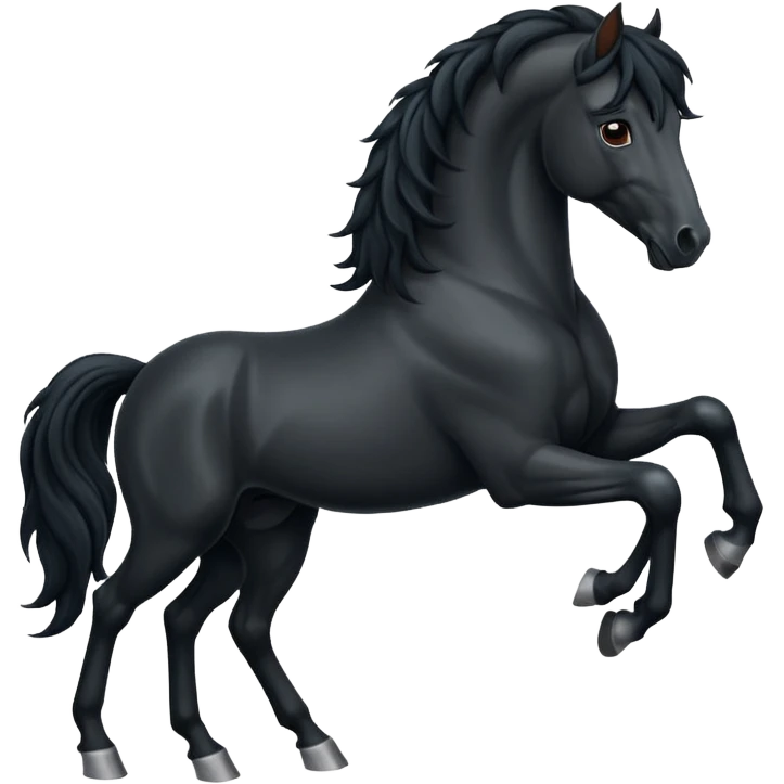 Black Spaniard horse  emoji