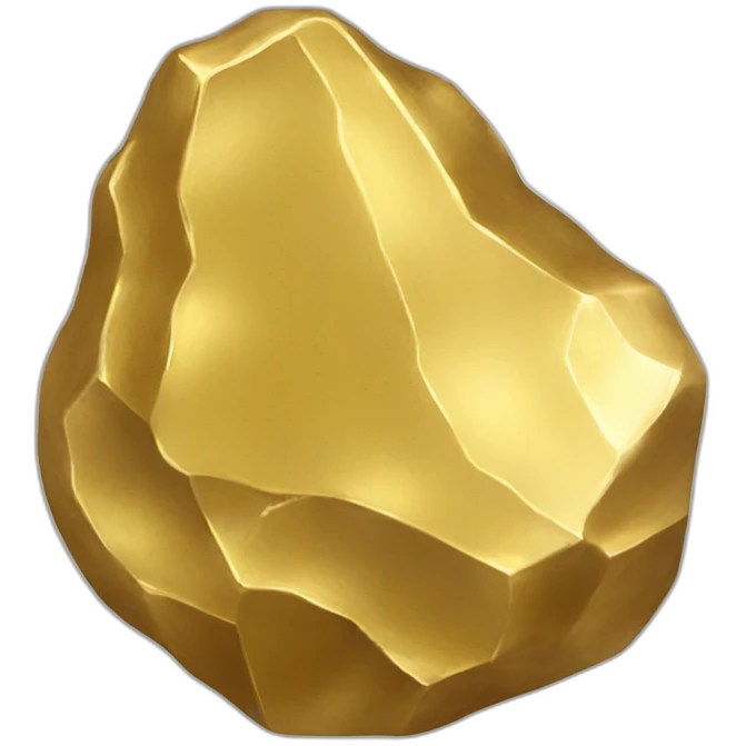 a gold nugget emoji
