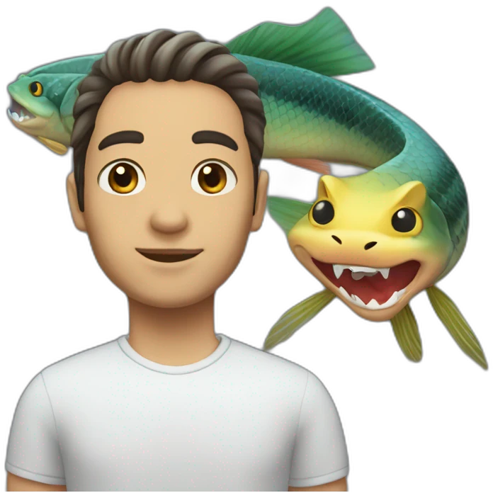 Snakehead+redtail catfish emoji