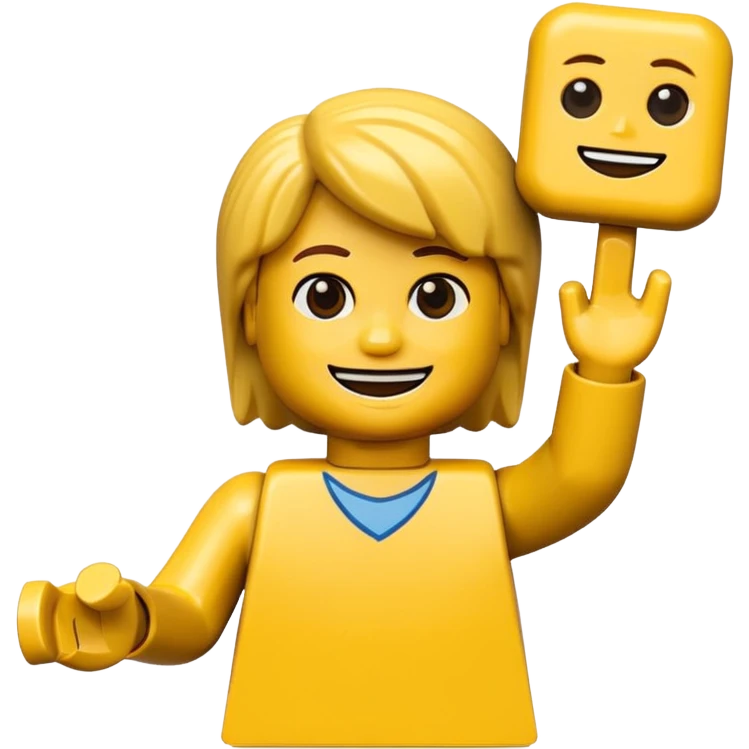 Boneco de Lego emoji