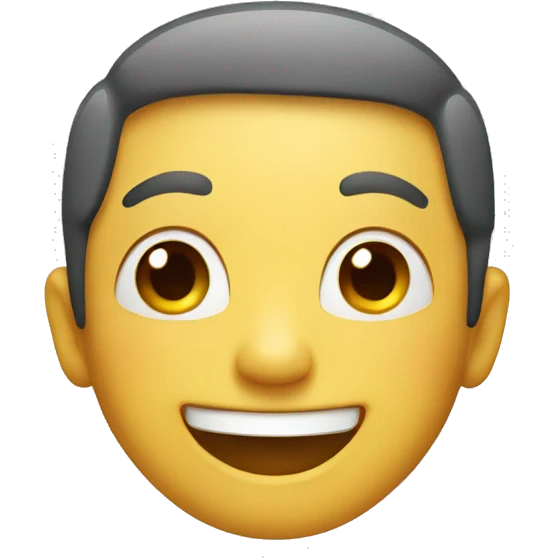 Happy face emoji