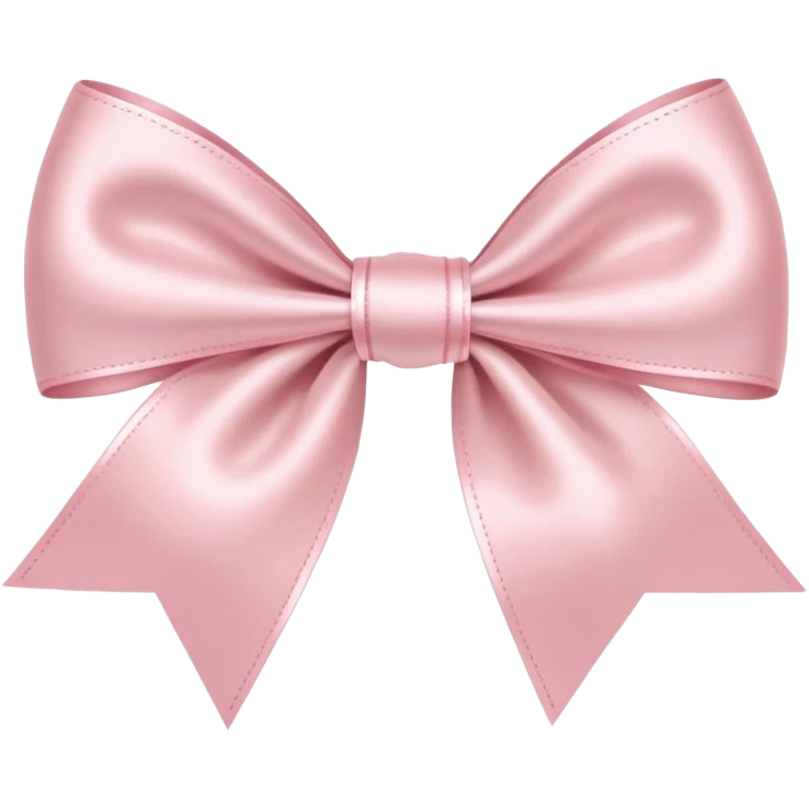 light pink bow on light pink bow emoji