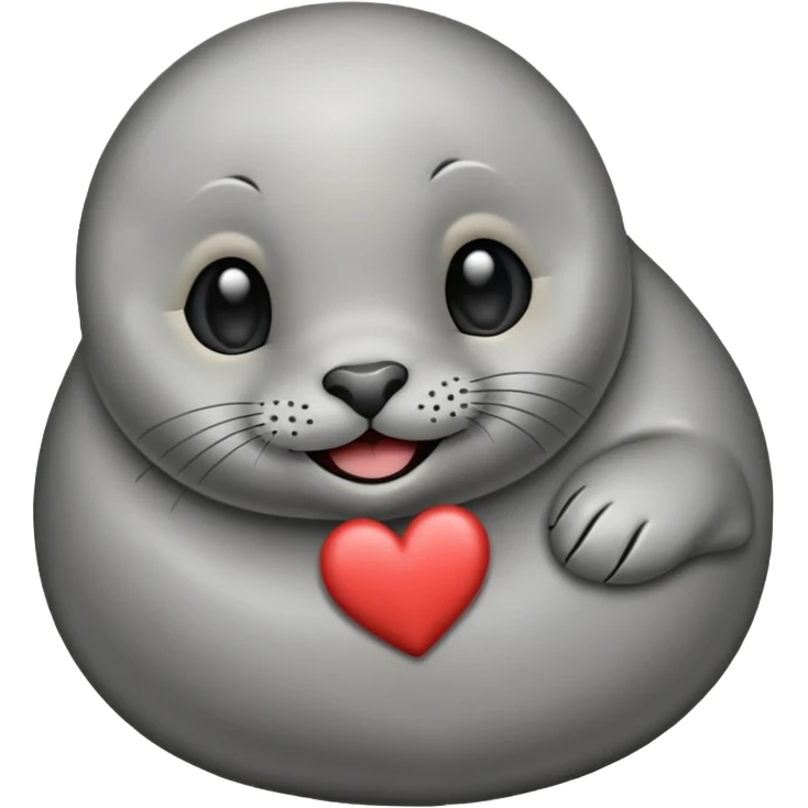 a seal in love emoji