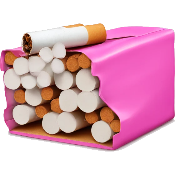 Pink pack of cigarettes  emoji