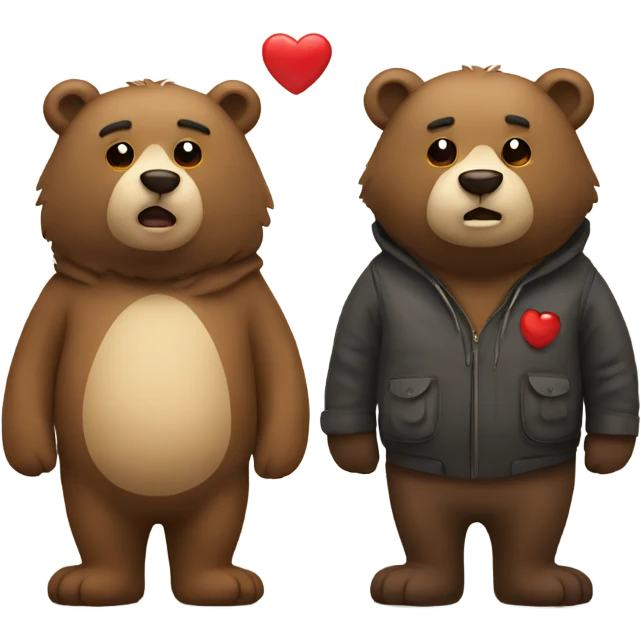 bear and haert emoji