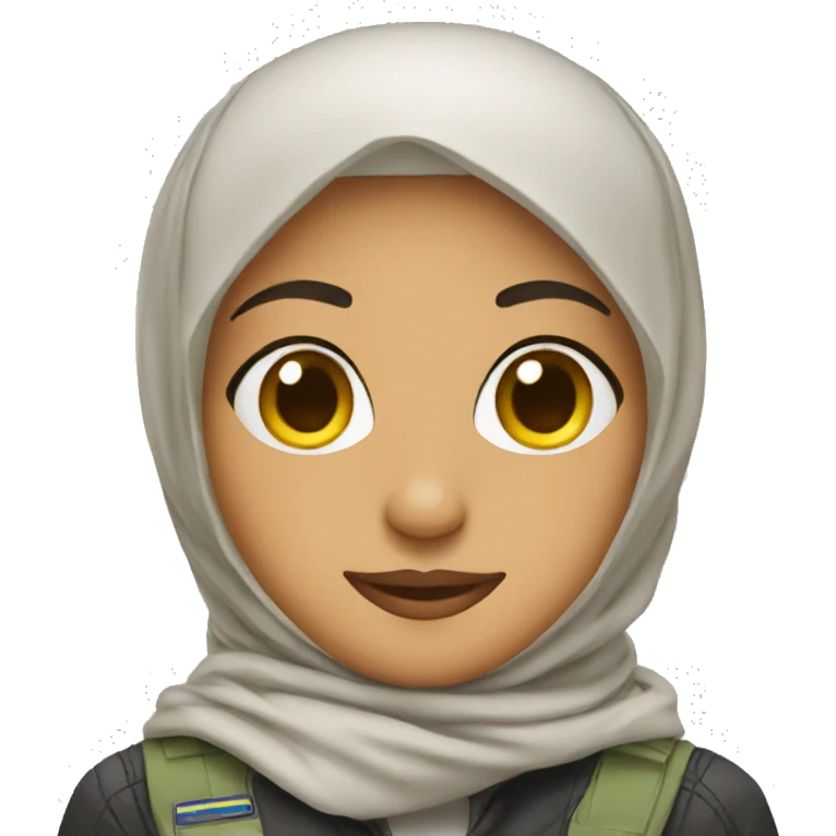 Pilot With Hijab emoji