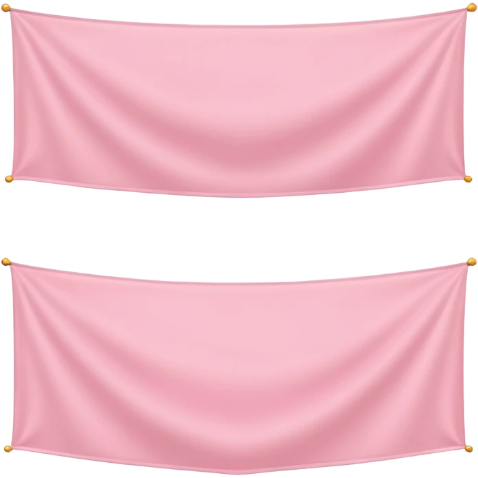 Flat light pink horizontal banner emoji