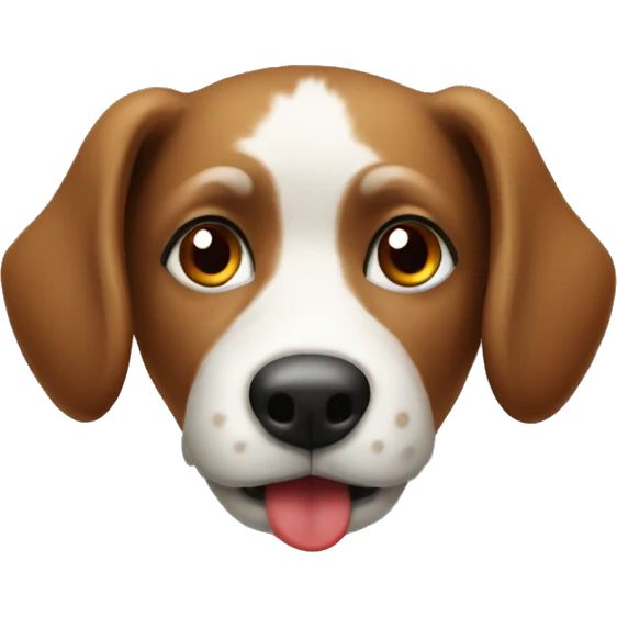 I would like a dog with a red nose emoji