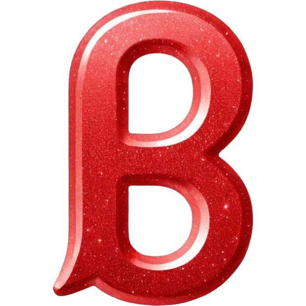 red glitter number 1 emoji