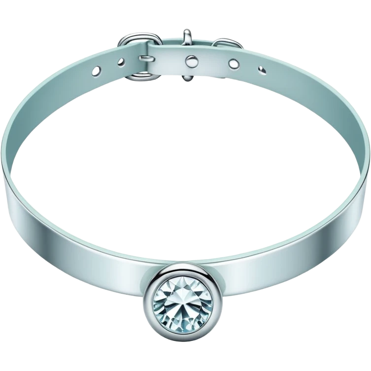 Tiffany silver choker emoji