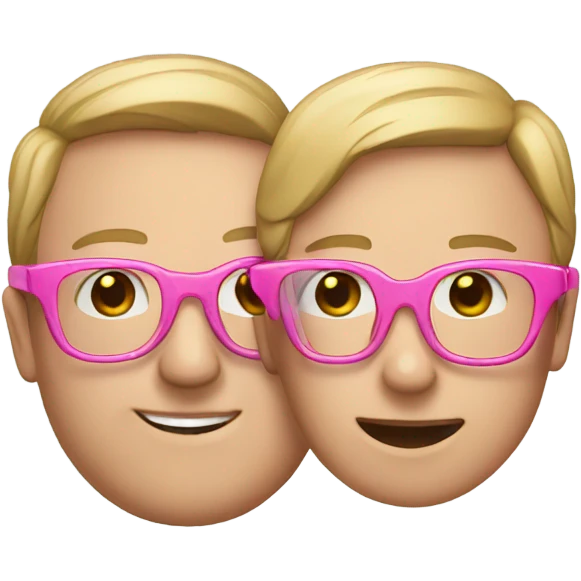pairs of pink glasses emoji