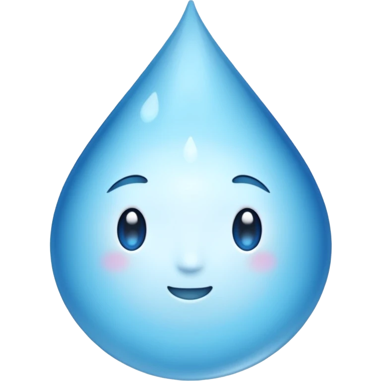 A black droplet  emoji