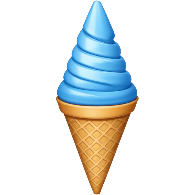 Cono francese blu emoji