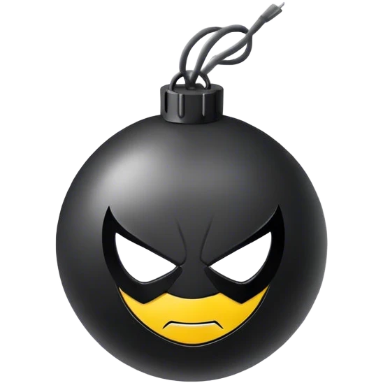 Superhero bomb emoji