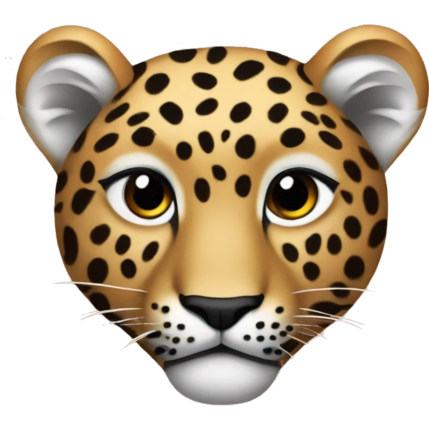 corazón con estampado de leopardo emoji