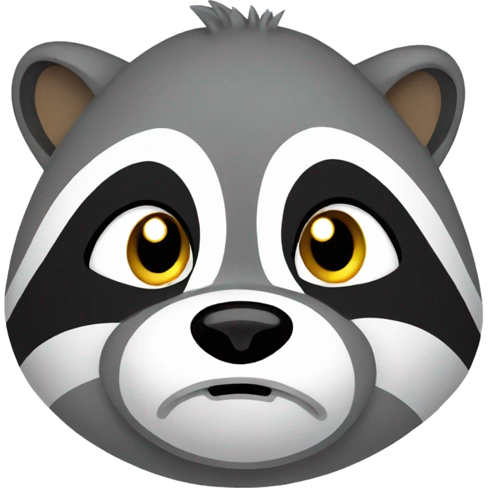 Crying raccon emoji