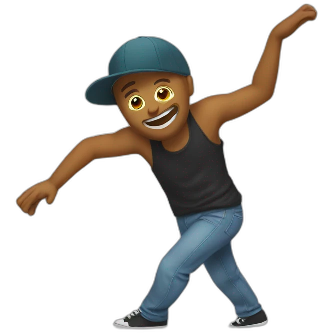 Emoji qui fait un dab emoji