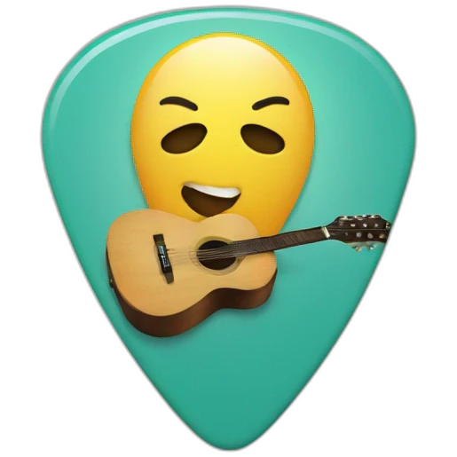 Guitar pick emoji