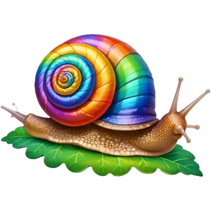 Snail Rainbow emoji