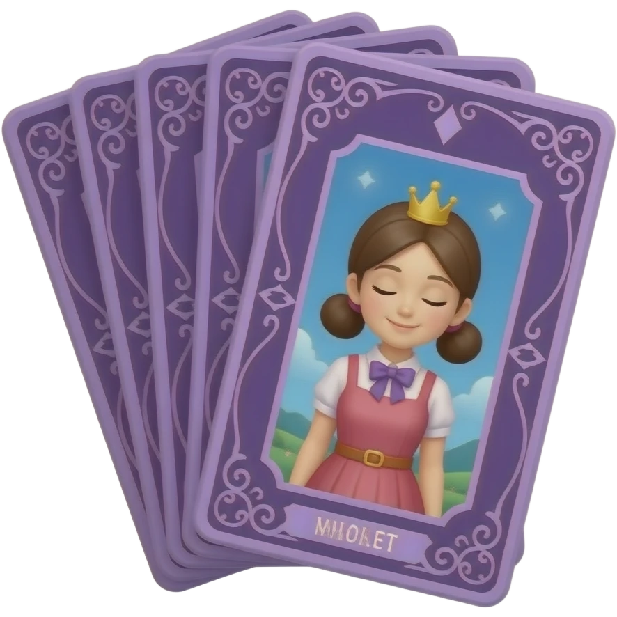 purple magic Tarot card deck emoji