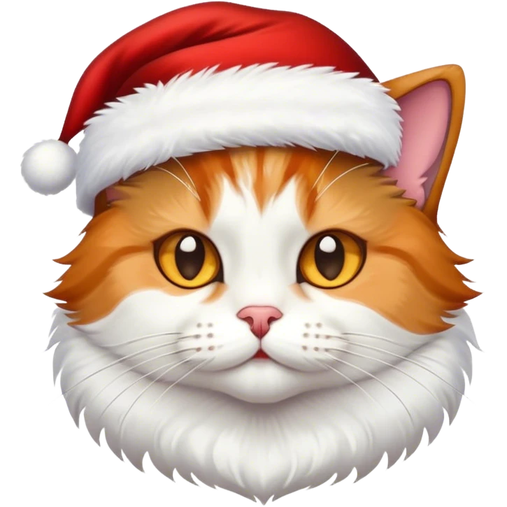 cat santa emoji