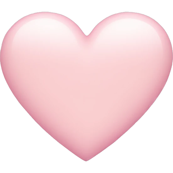 Pastel pink heart emoji
