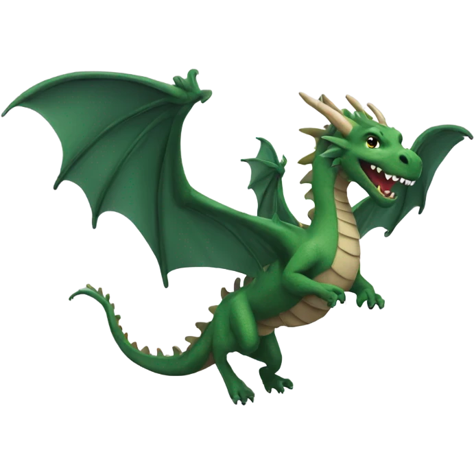 dragon flying over a person emoji