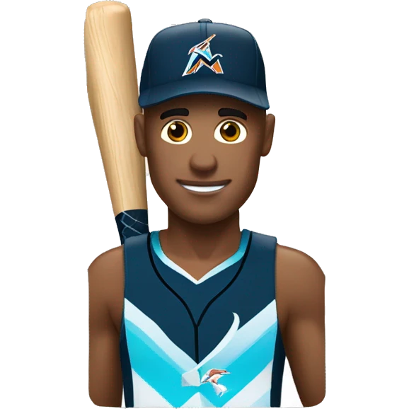 Marlins en cajón de Natación  emoji