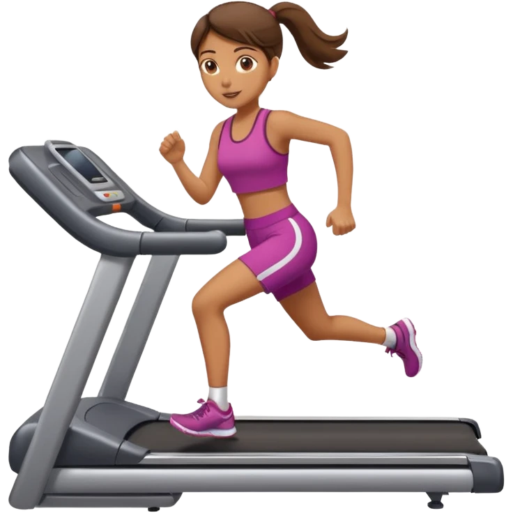 girl running on tredmil emoji