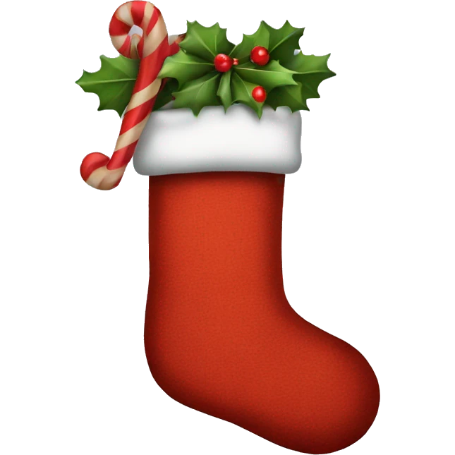 Christmas stocking emoji