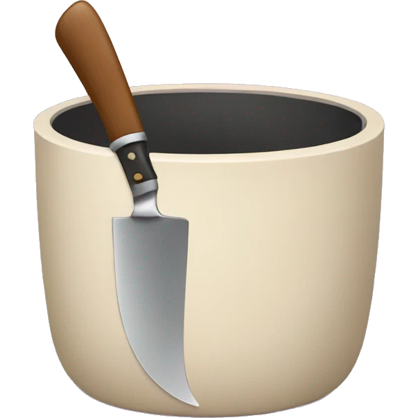 pot with a knife emoji