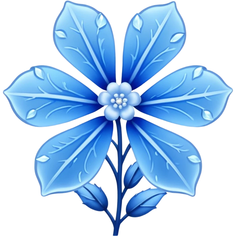 I need something for winter Video like bleu flowers emoji