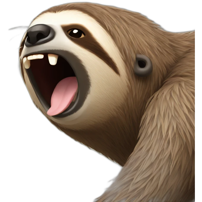 yawning sloth emoji