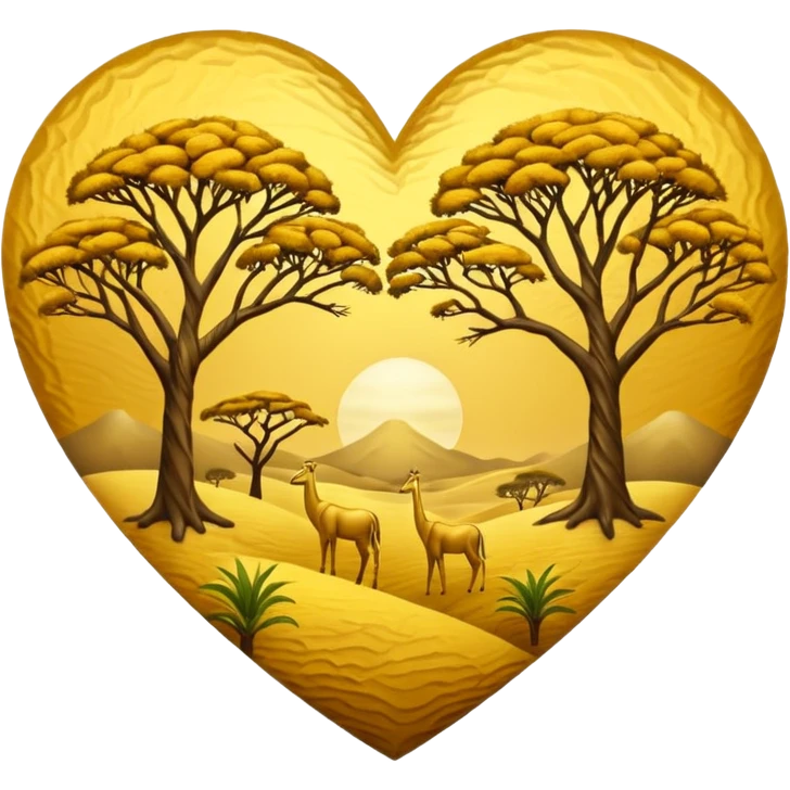 savanna-themed heart emoji