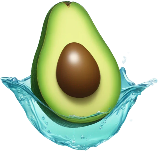 swimming avocado emoji