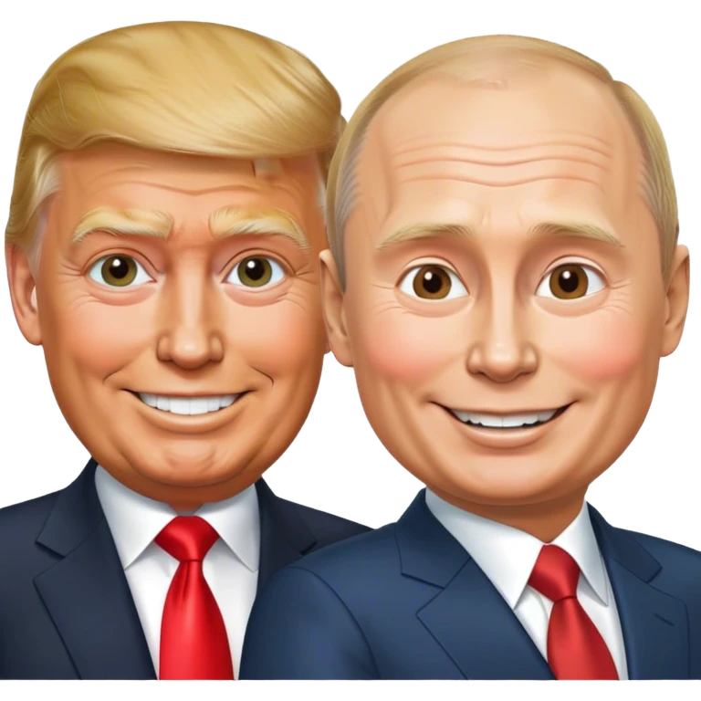 Trump and Putin combination  emoji