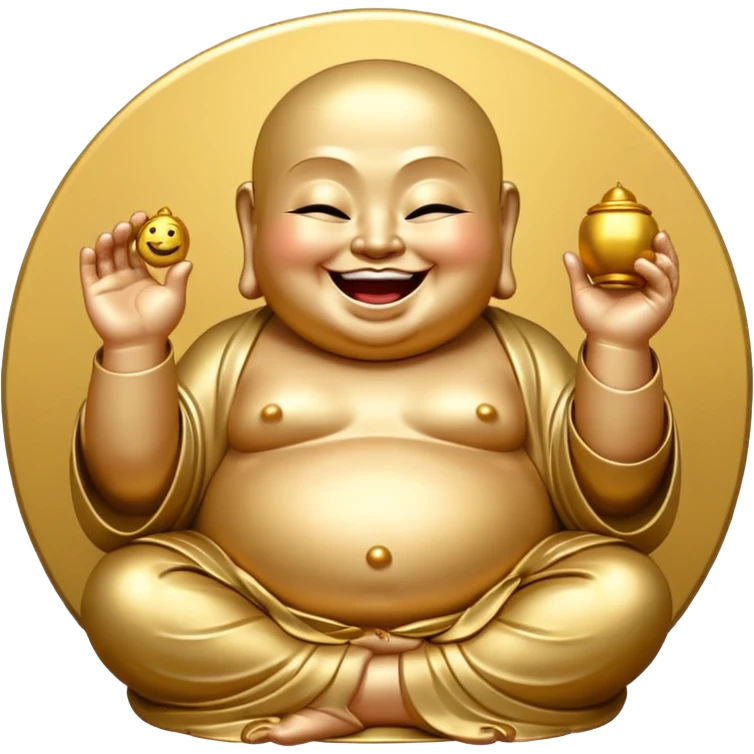 Laughing buddha emoji