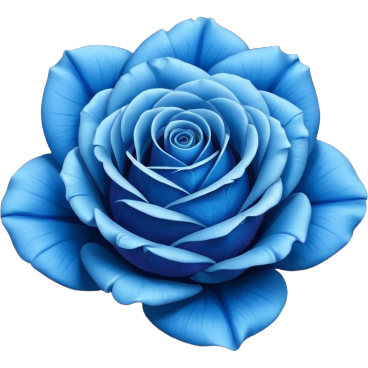 Rosa azul emoji