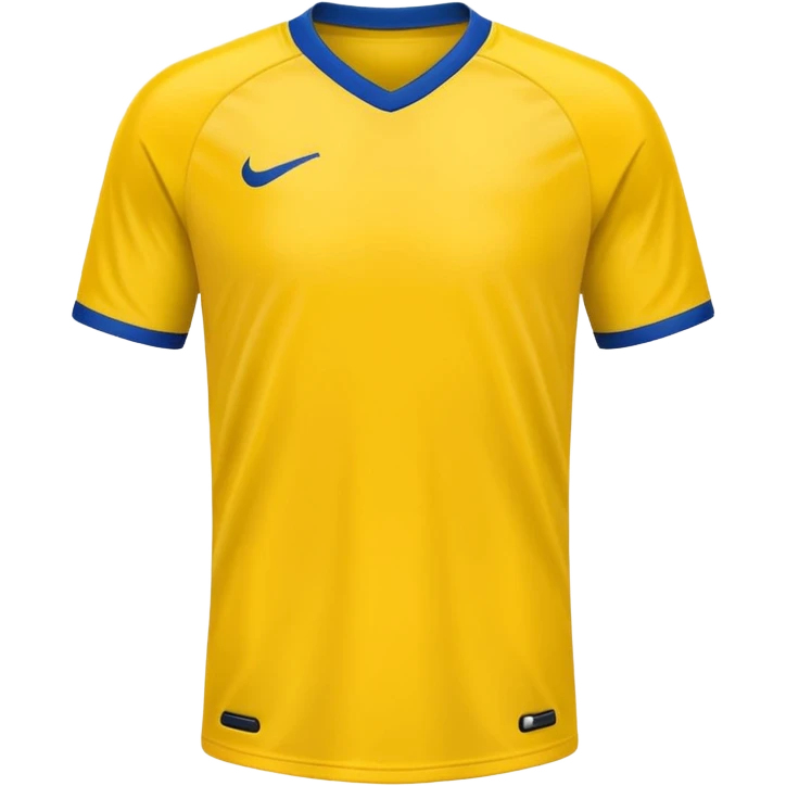 solid yellow plain soccer jersey emoji