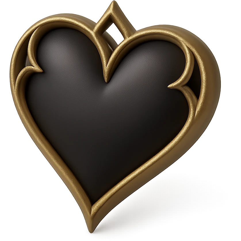 3d gothic heart  effect
 emoji