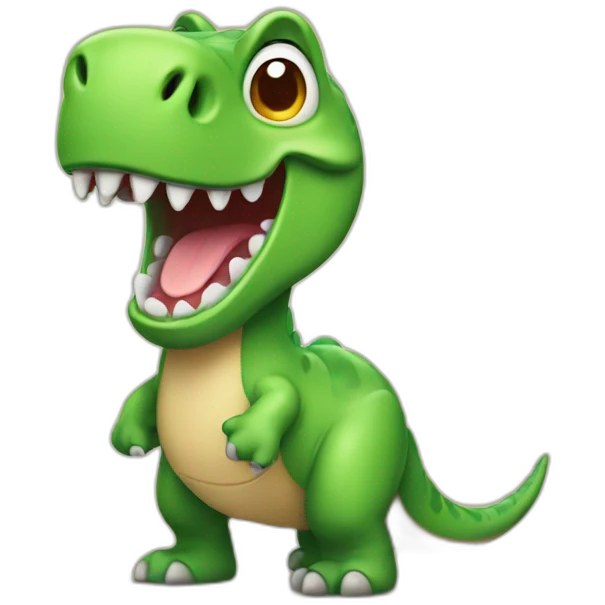 Happy Dino emoji